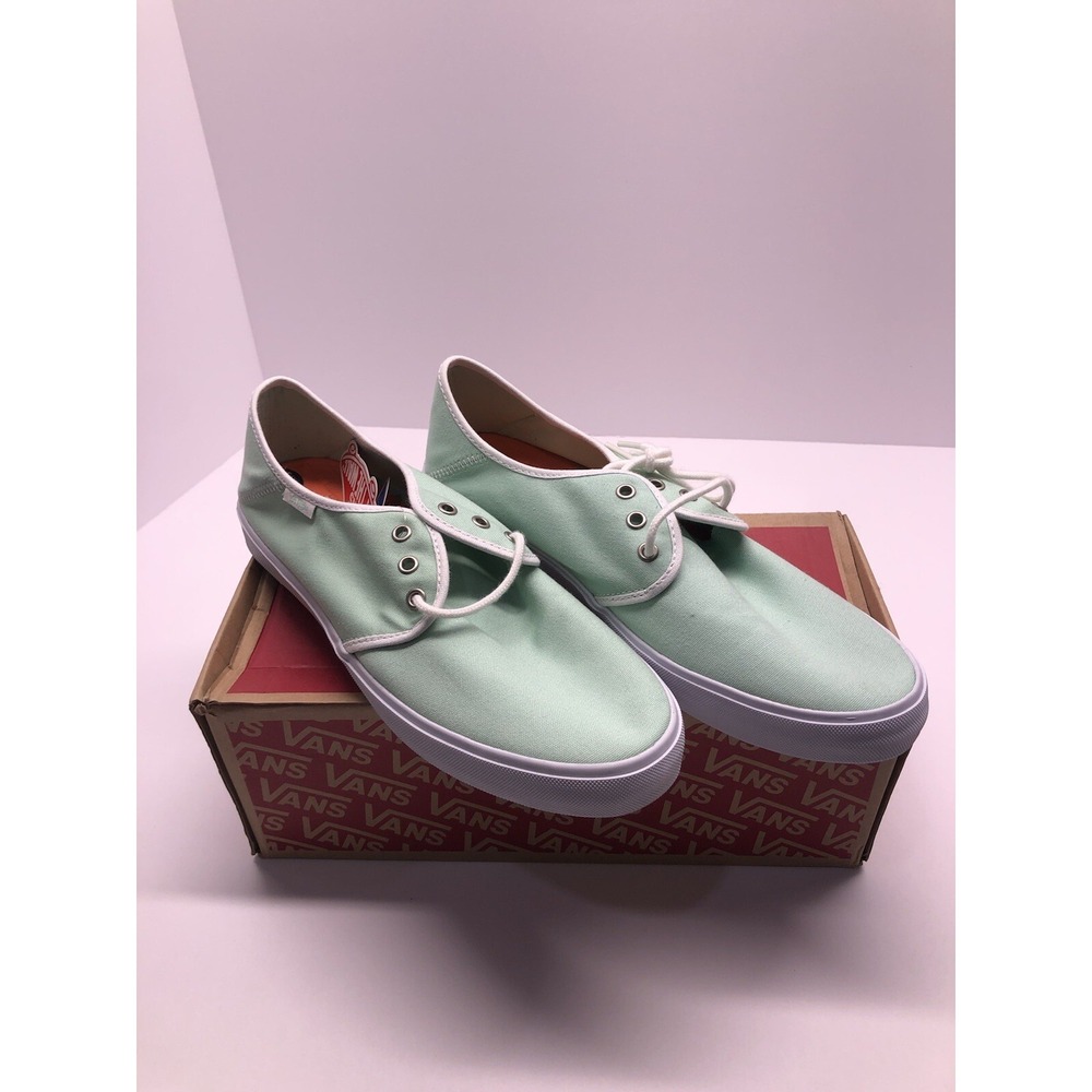 VANS Tazie SF Gossamer Green White Sneakers Womens Size 10 - Picture 10 of 11